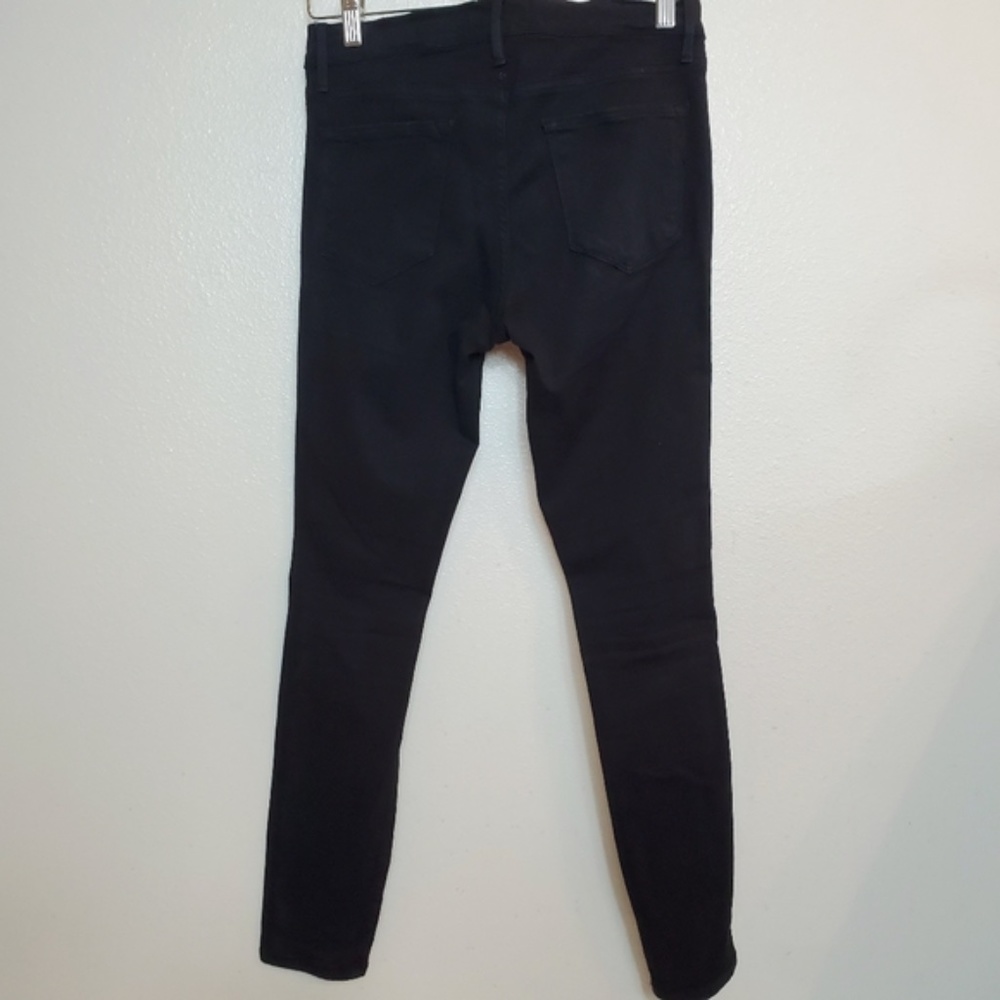 FRAME Skinny de Jeanne Film Noir Jeans 28 - Picture 3 of 6